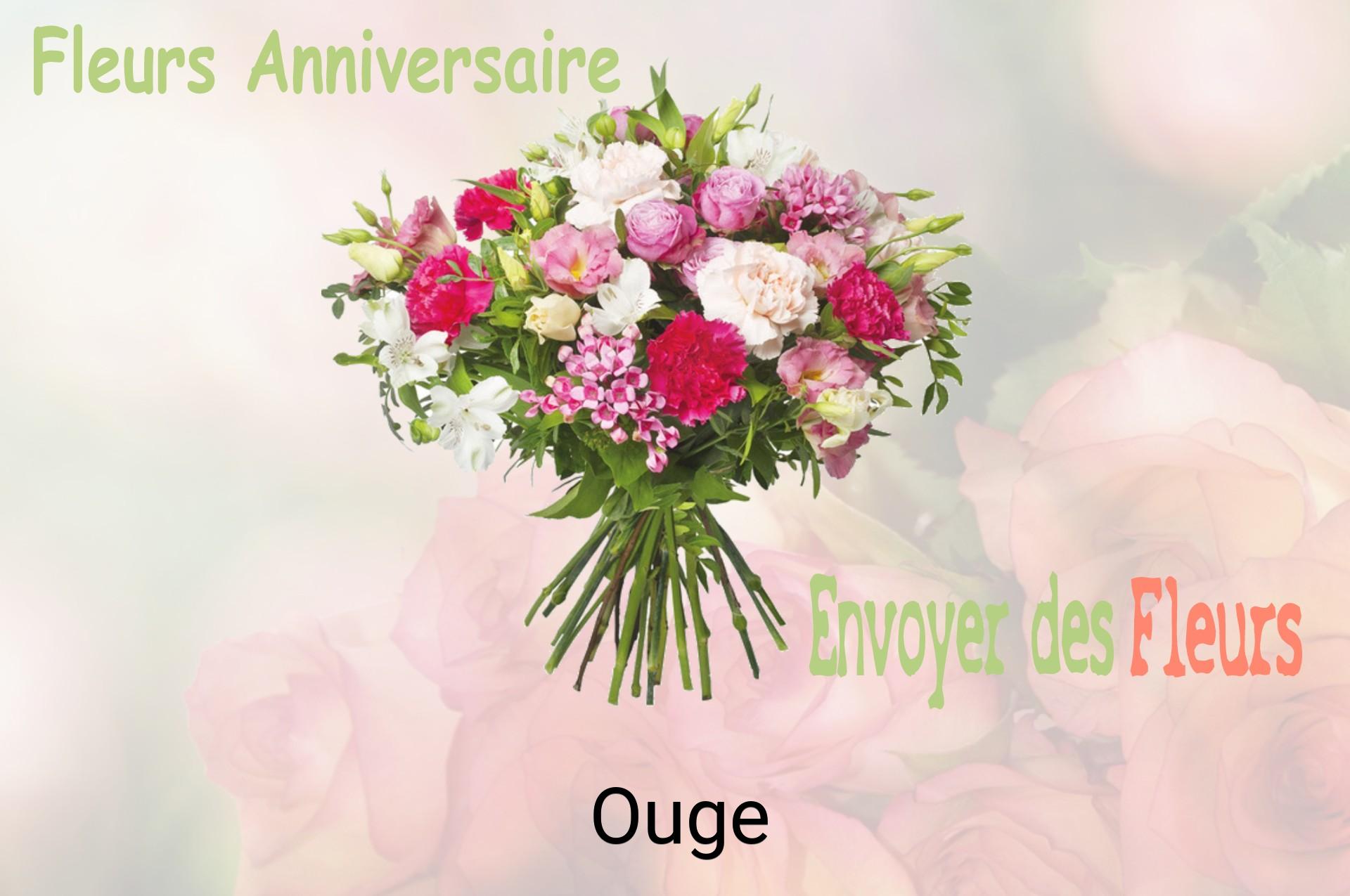 Bouquet de fleurs d’anniversaire livré à Ouge